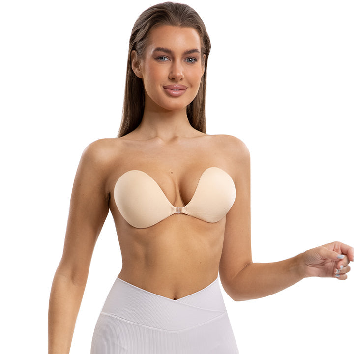 Adhesive Bra with Front Closure