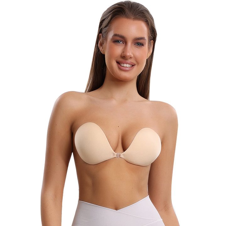 Adhesive Bra with Front Closure