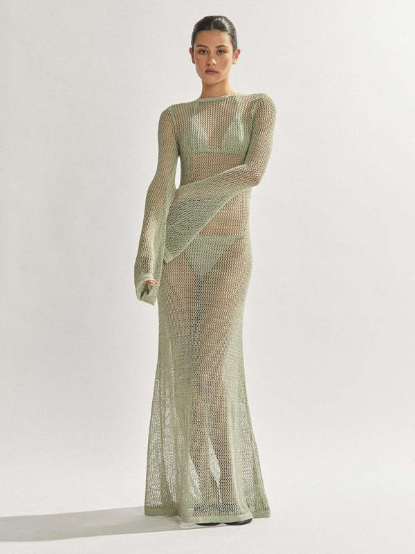 See-through mesh dress