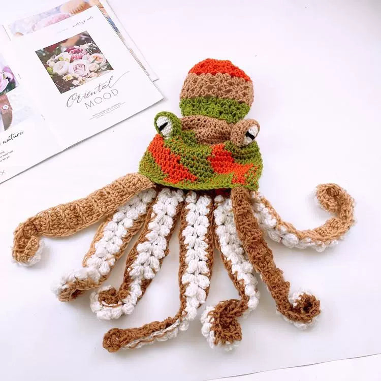 Knitted Octopus Woolen Hat