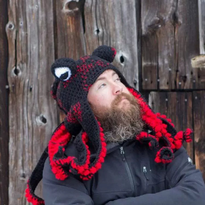 Knitted Octopus Woolen Hat