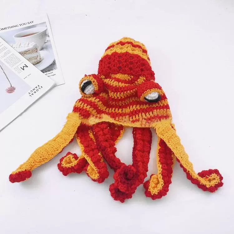 Knitted Octopus Woolen Hat