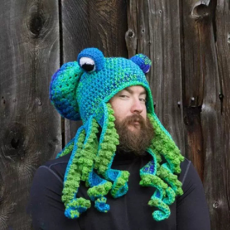 Knitted Octopus Woolen Hat