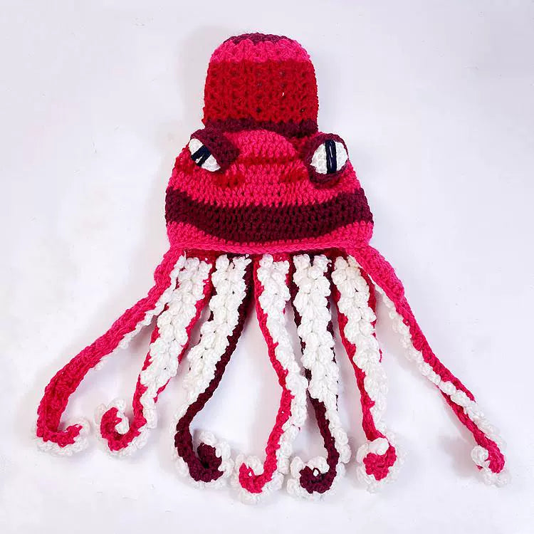 Knitted Octopus Woolen Hat