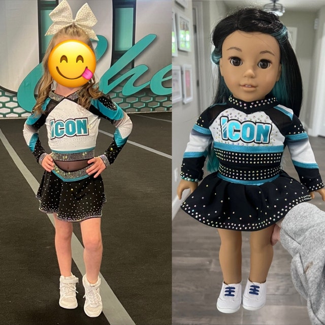 Custom Girl doll Rhinestones Uniform🎀FREE Bow Hair Clip with Purchase🎀Free Shipping